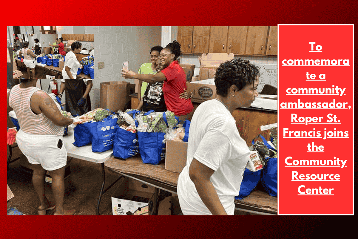 To commemorate a community ambassador, Roper St. Francis joins the Community Resource Center