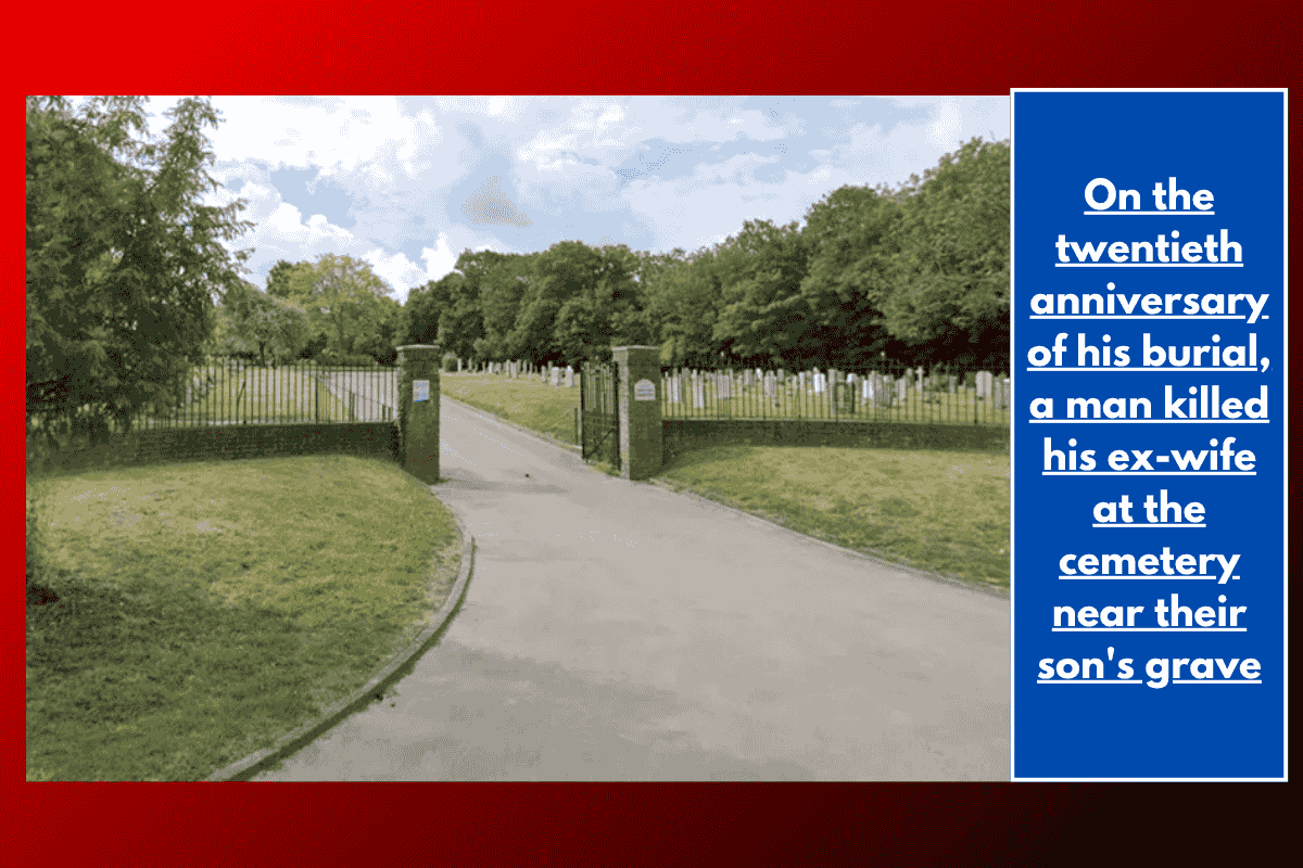 On the twentieth anniversary of his burial, a man killed his ex-wife at the cemetery near their son's grave