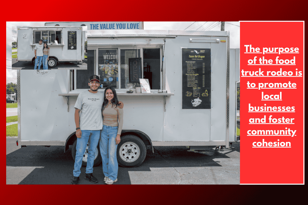 The purpose of the food truck rodeo is to promote local businesses and foster community cohesion