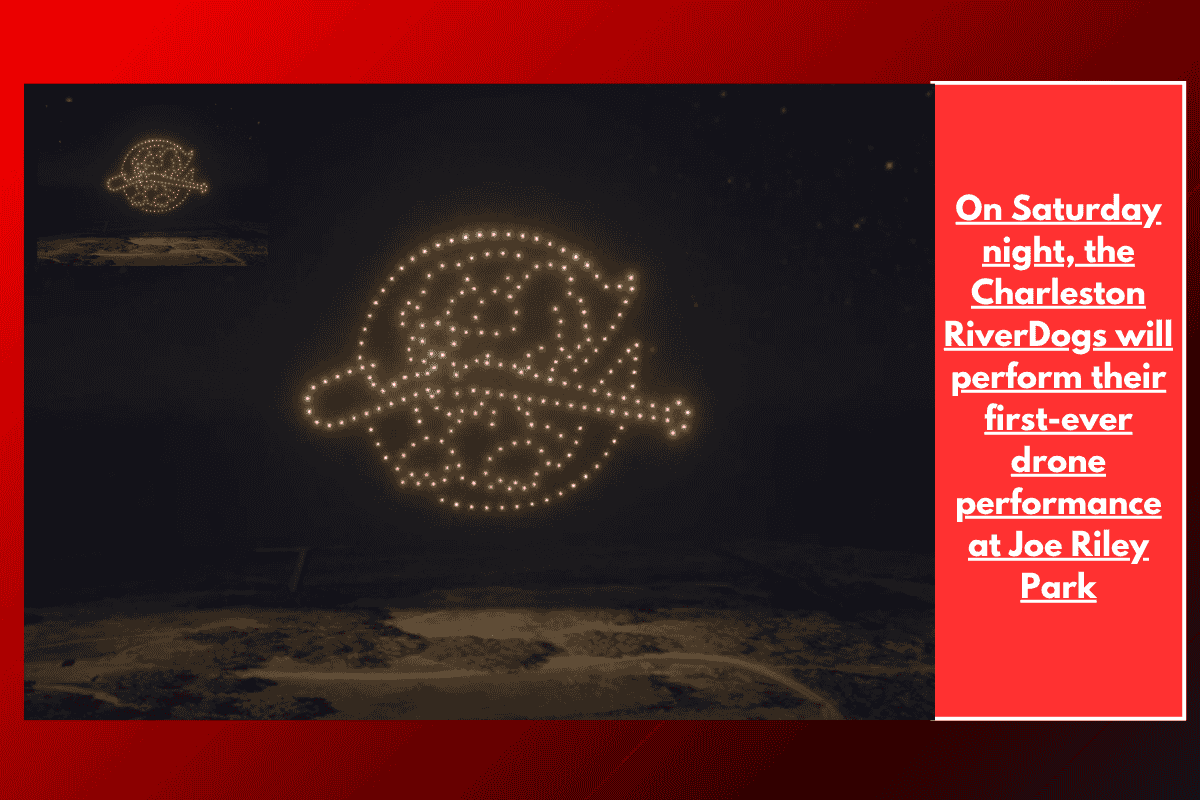 On Saturday night, the Charleston RiverDogs will perform their first-ever drone performance at Joe Riley Park