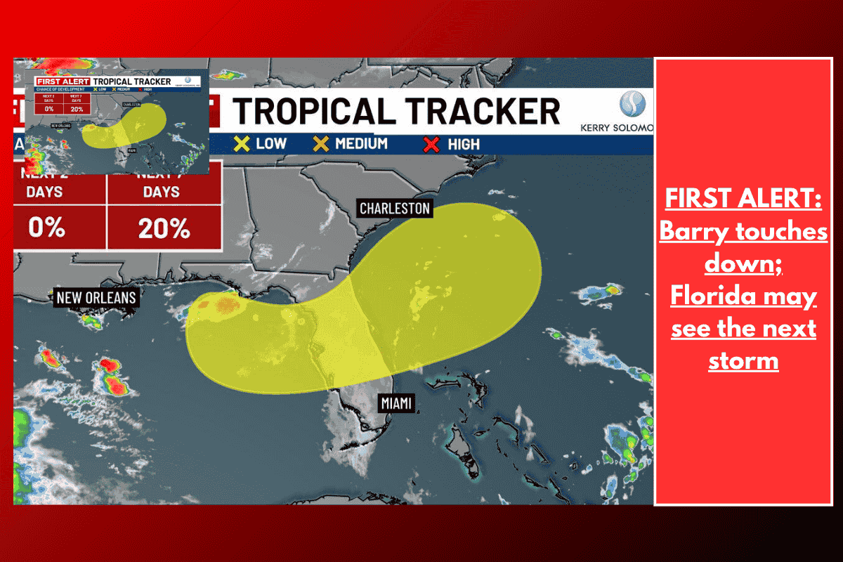 FIRST ALERT: Barry touches down; Florida may see the next storm