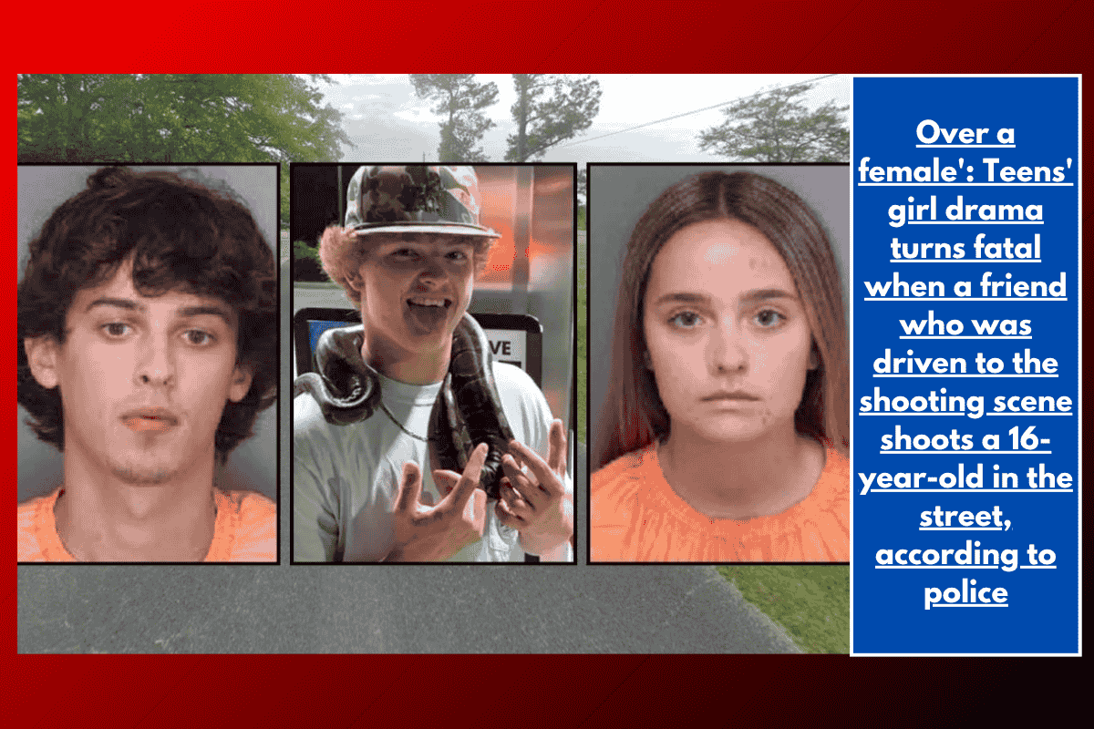 Over a female': Teens' girl drama turns fatal when a friend who was driven to the shooting scene shoots a 16-year-old in the street, according to police