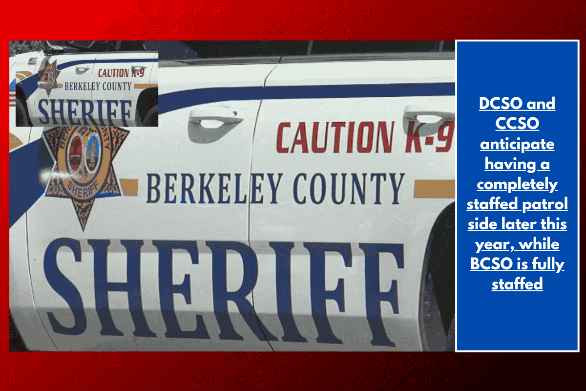 DCSO and CCSO anticipate having a completely staffed patrol side later this year, while BCSO is fully staffed