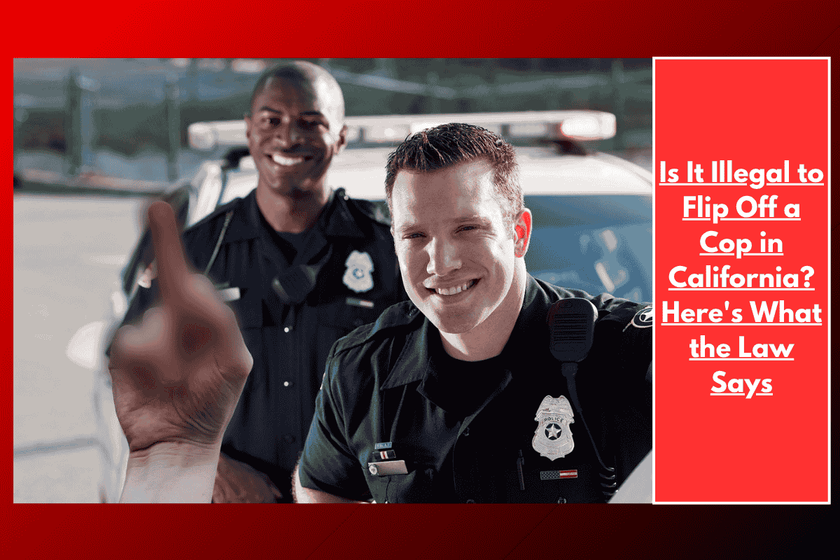 Is It Illegal to Flip Off a Cop in California? Here's What the Law Says