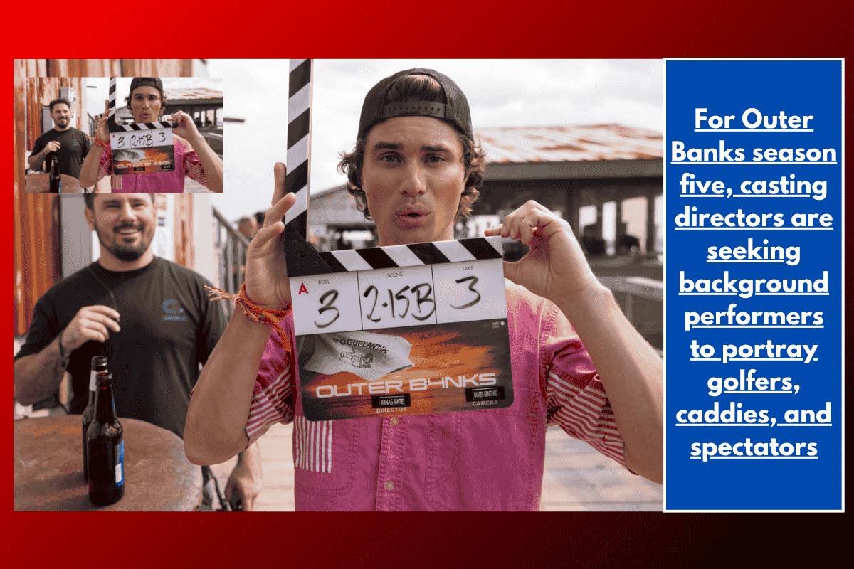 For Outer Banks season five, casting directors are seeking background performers to portray golfers, caddies, and spectators