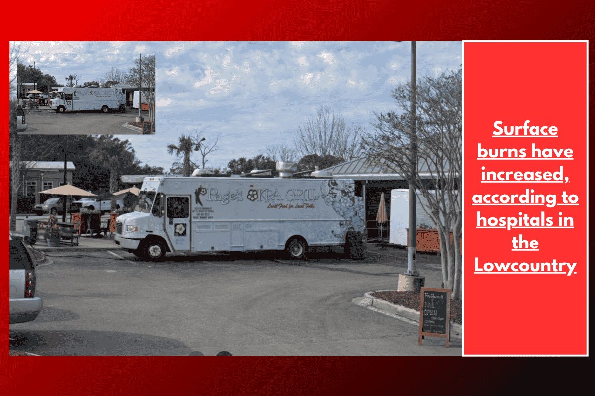 Surface burns have increased, according to hospitals in the Lowcountry