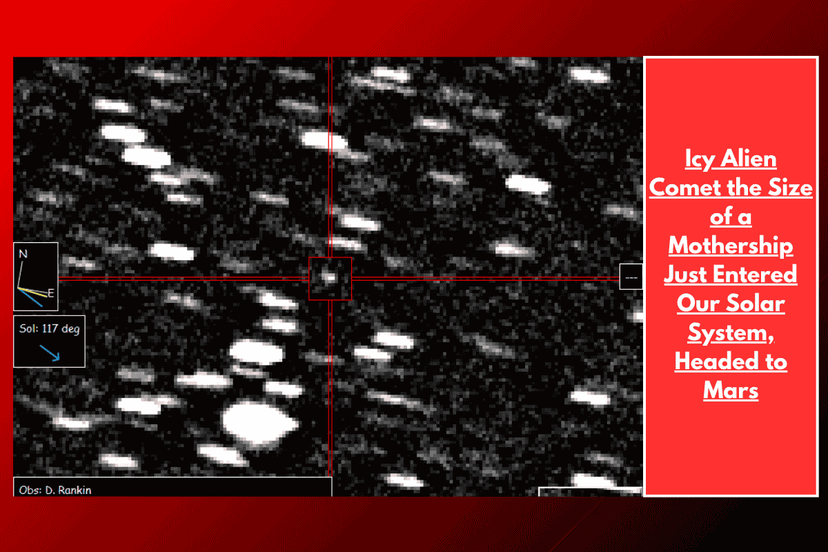 Icy Alien Comet the Size of a Mothership Just Entered Our Solar System, Headed to Mars