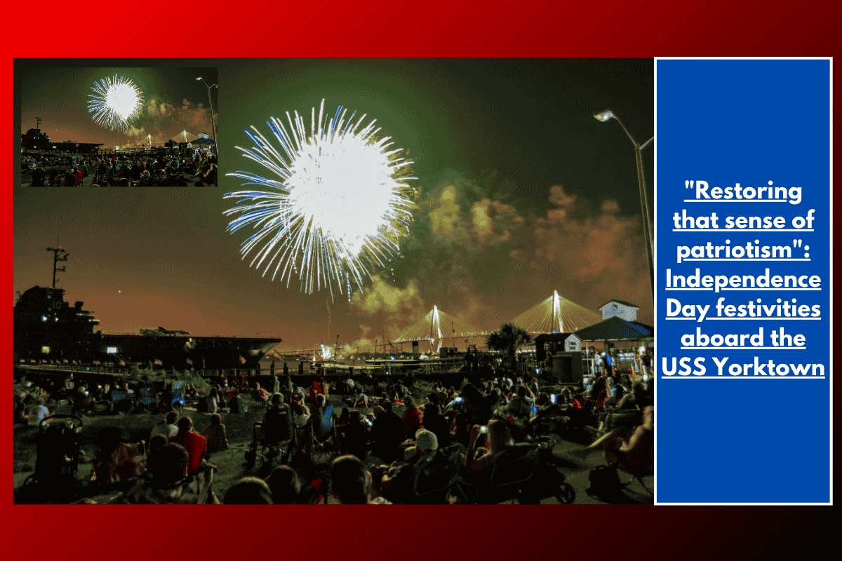 "Restoring that sense of patriotism": Independence Day festivities aboard the USS Yorktown