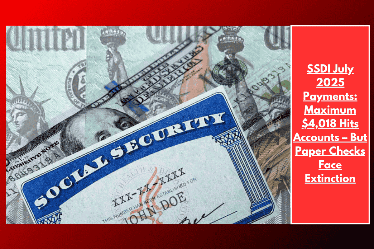 SSDI July 2025 Payments: Maximum $4,018 Hits Accounts – But Paper Checks Face Extinction