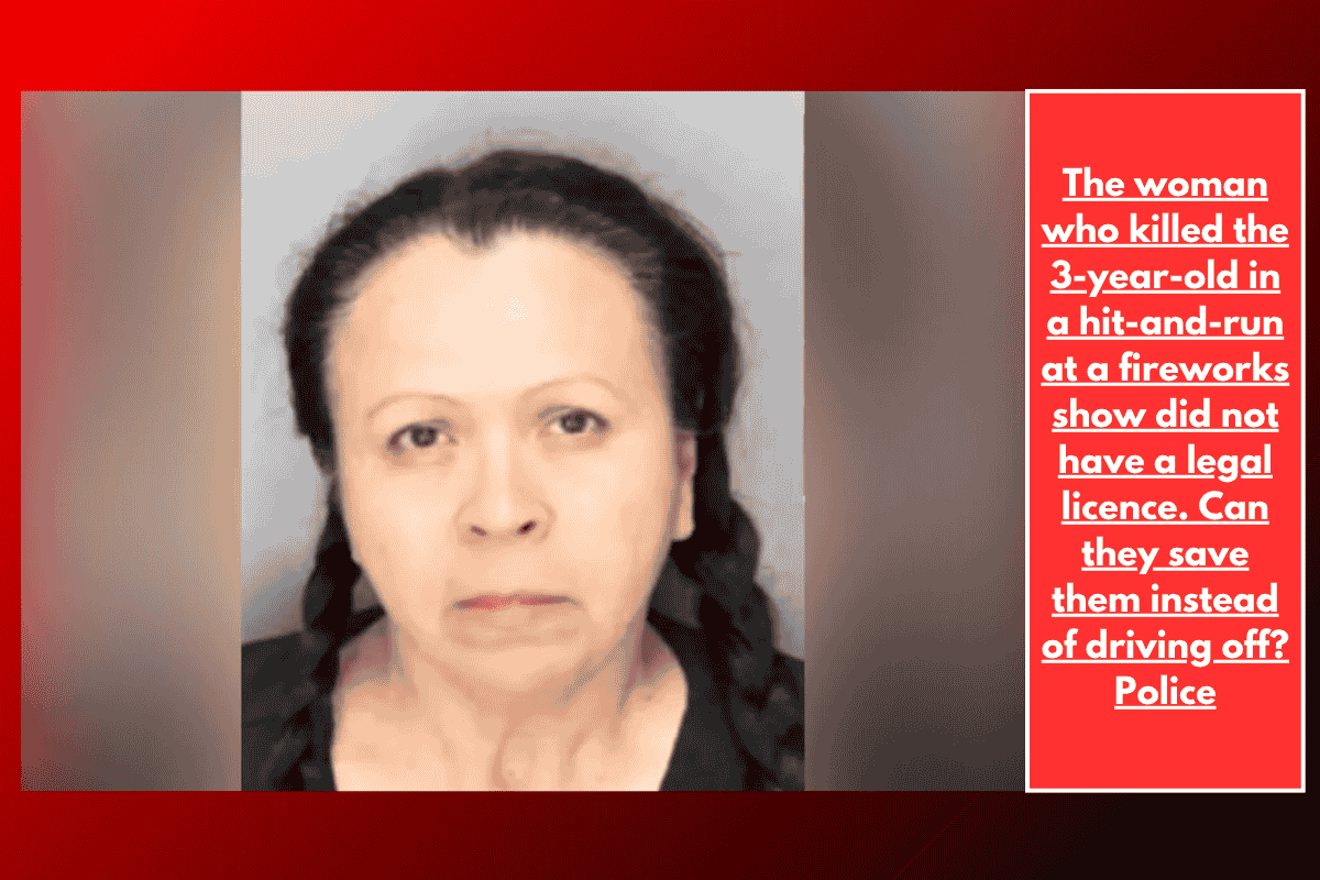 The woman who killed the 3-year-old in a hit-and-run at a fireworks show did not have a legal licence. Can they save them instead of driving off? Police