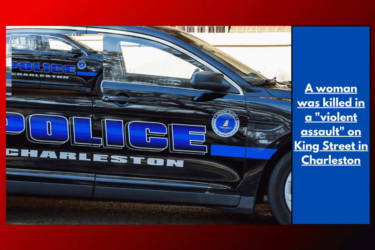 A woman was killed in a "violent assault" on King Street in Charleston