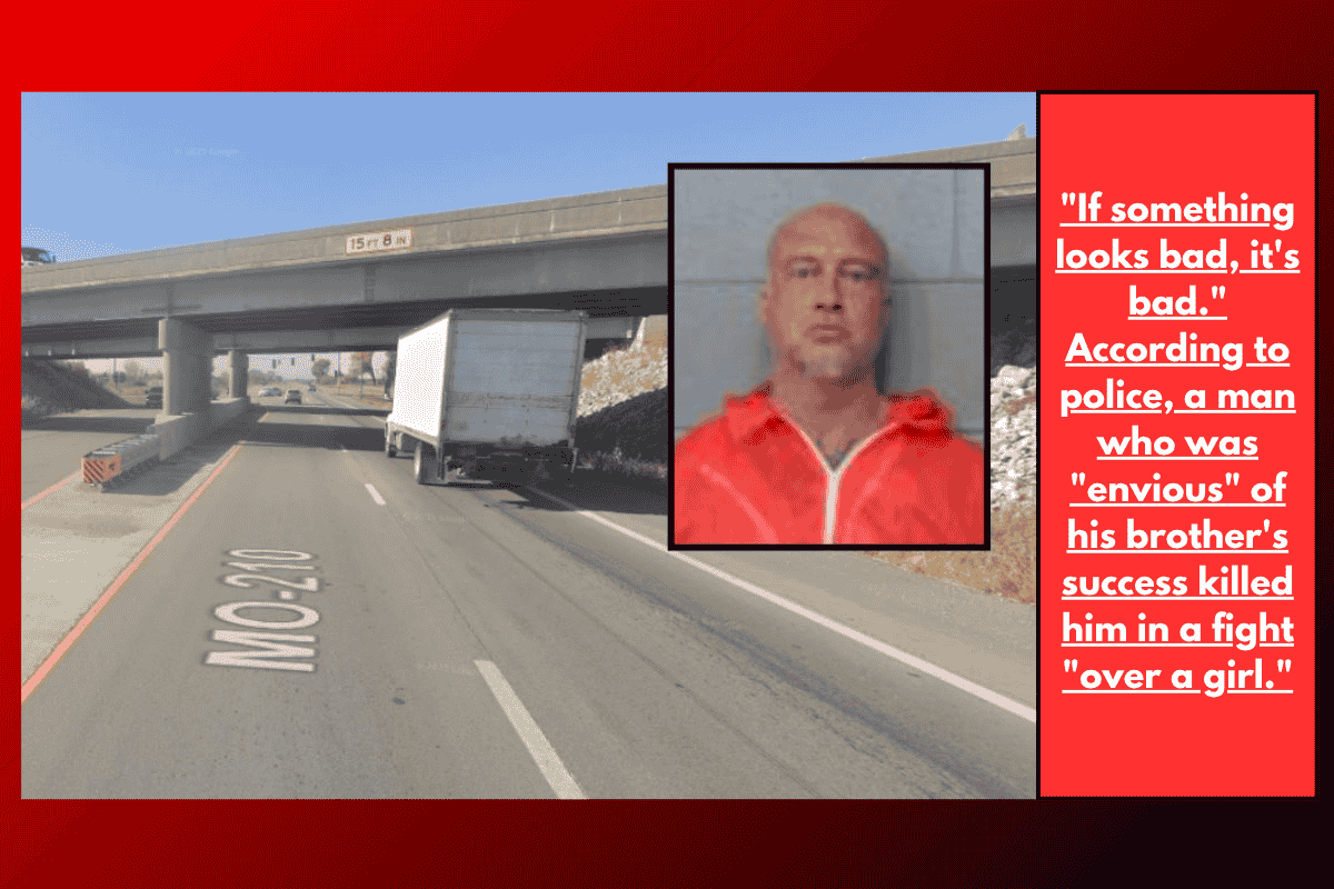 "If something looks bad, it's bad." According to police, a man who was "envious" of his brother's success killed him in a fight "over a girl."