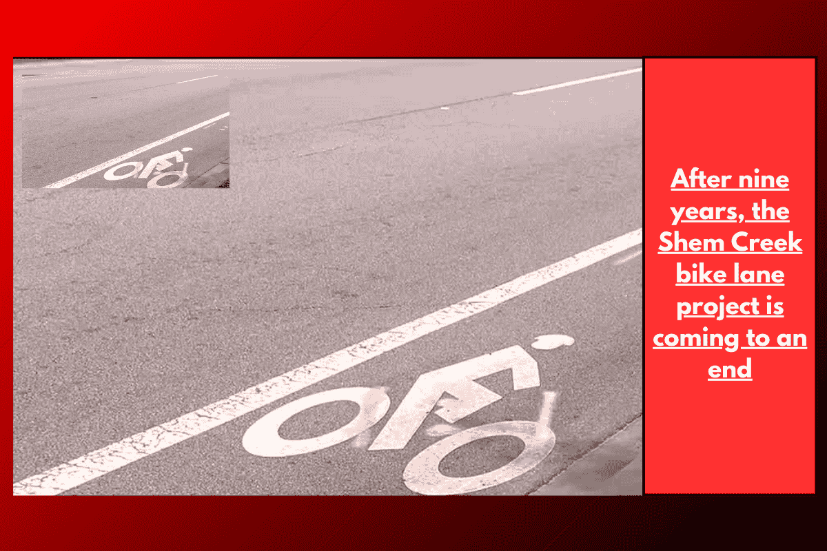 After nine years, the Shem Creek bike lane project is coming to an end
