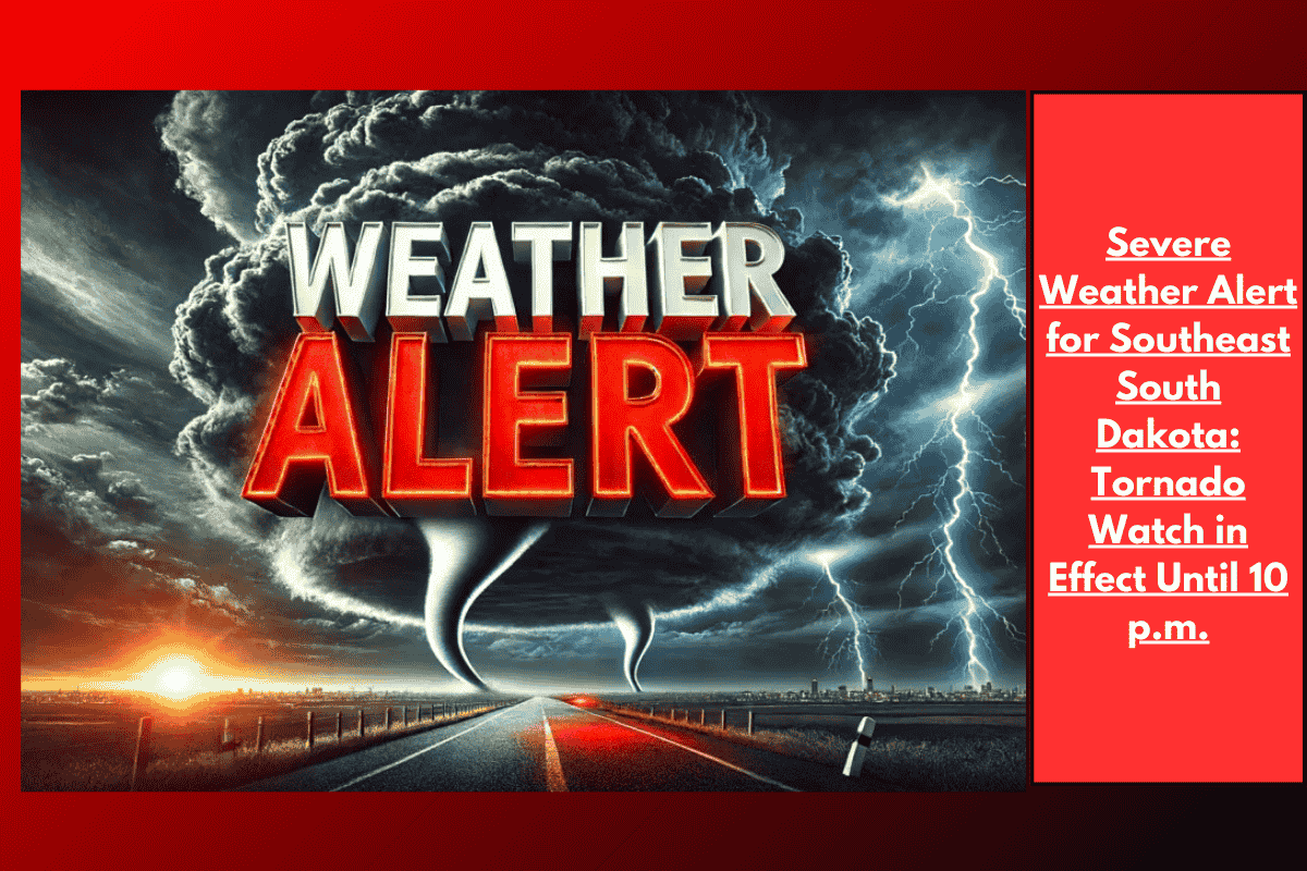 Severe Weather Alert for Southeast South Dakota: Tornado Watch in Effect Until 10 p.m.