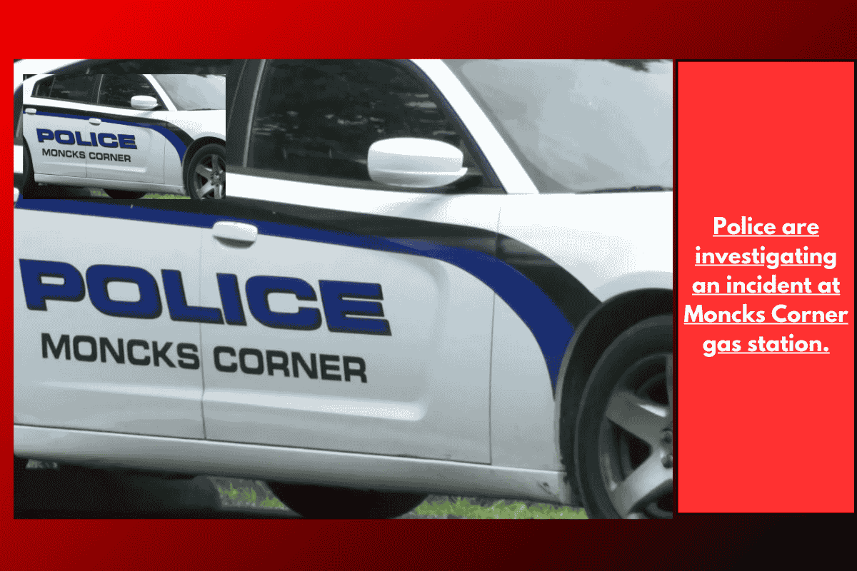 Police are investigating an incident at Moncks Corner gas station.