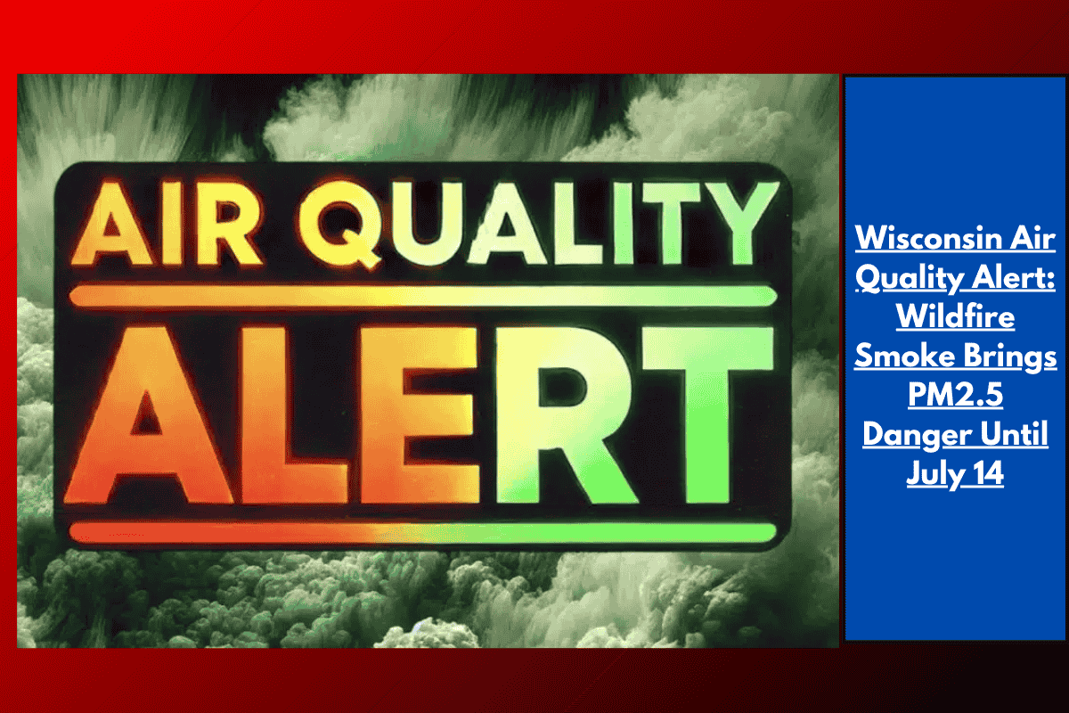Wisconsin Air Quality Alert: Wildfire Smoke Brings PM2.5 Danger Until July 14