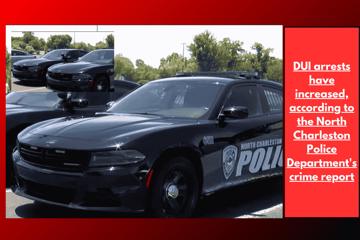 DUI arrests have increased, according to the North Charleston Police Department's crime report