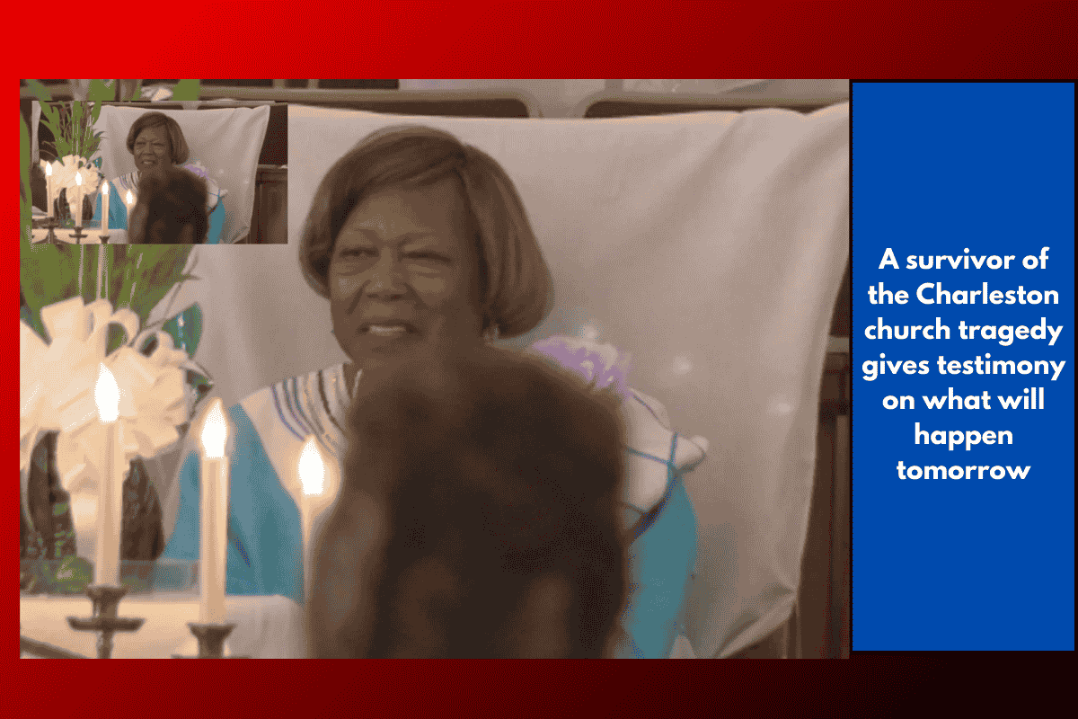 A survivor of the Charleston church tragedy gives testimony on what will happen tomorrow