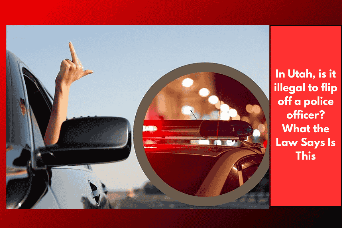 In Utah, is it illegal to flip off a police officer? What the Law Says Is This