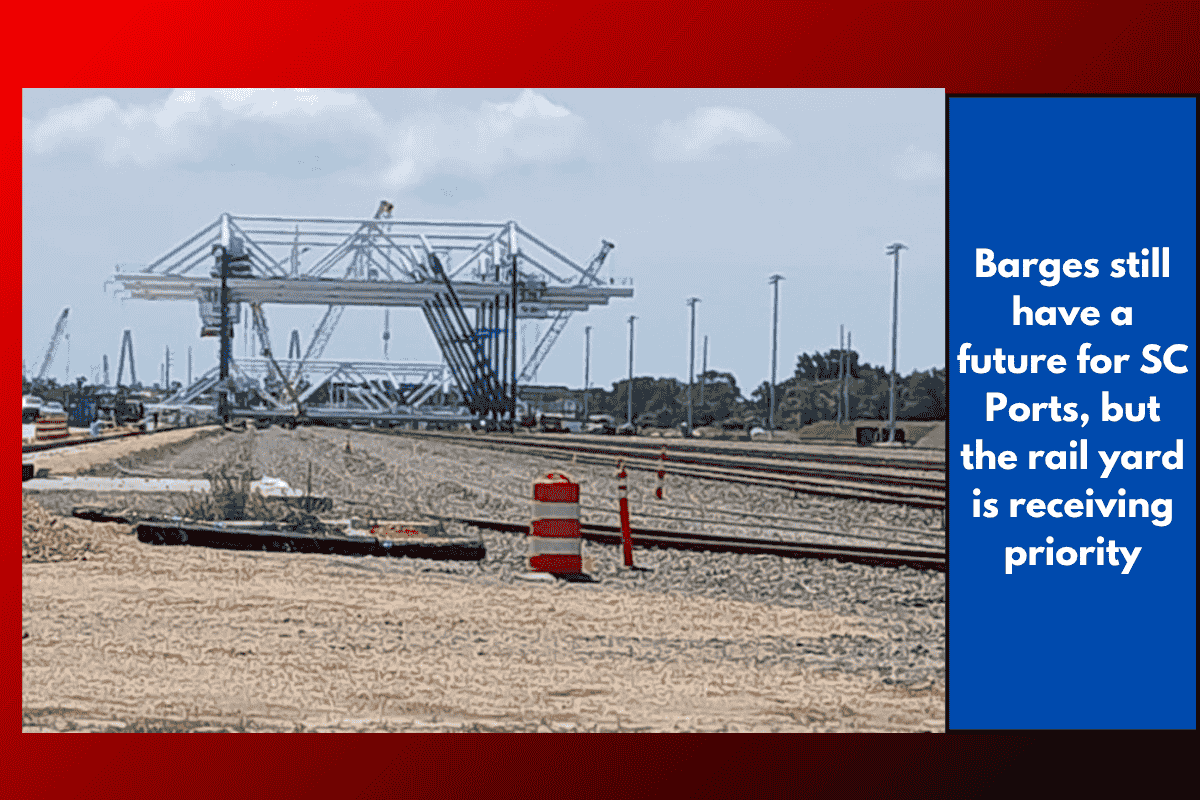 Barges still have a future for SC Ports, but the rail yard is receiving priority