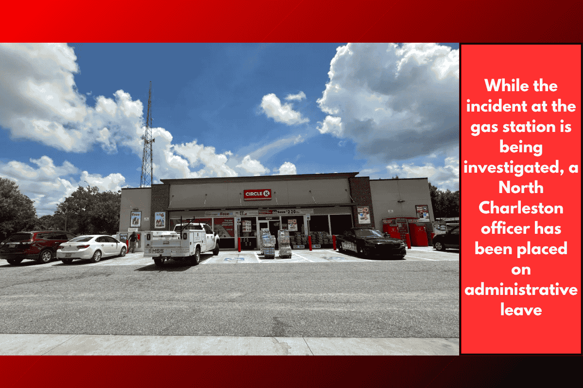 While the incident at the gas station is being investigated, a North Charleston officer has been placed on administrative leave