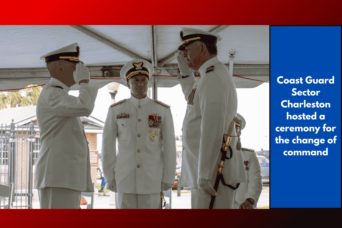 Coast Guard Sector Charleston hosted a ceremony for the change of command