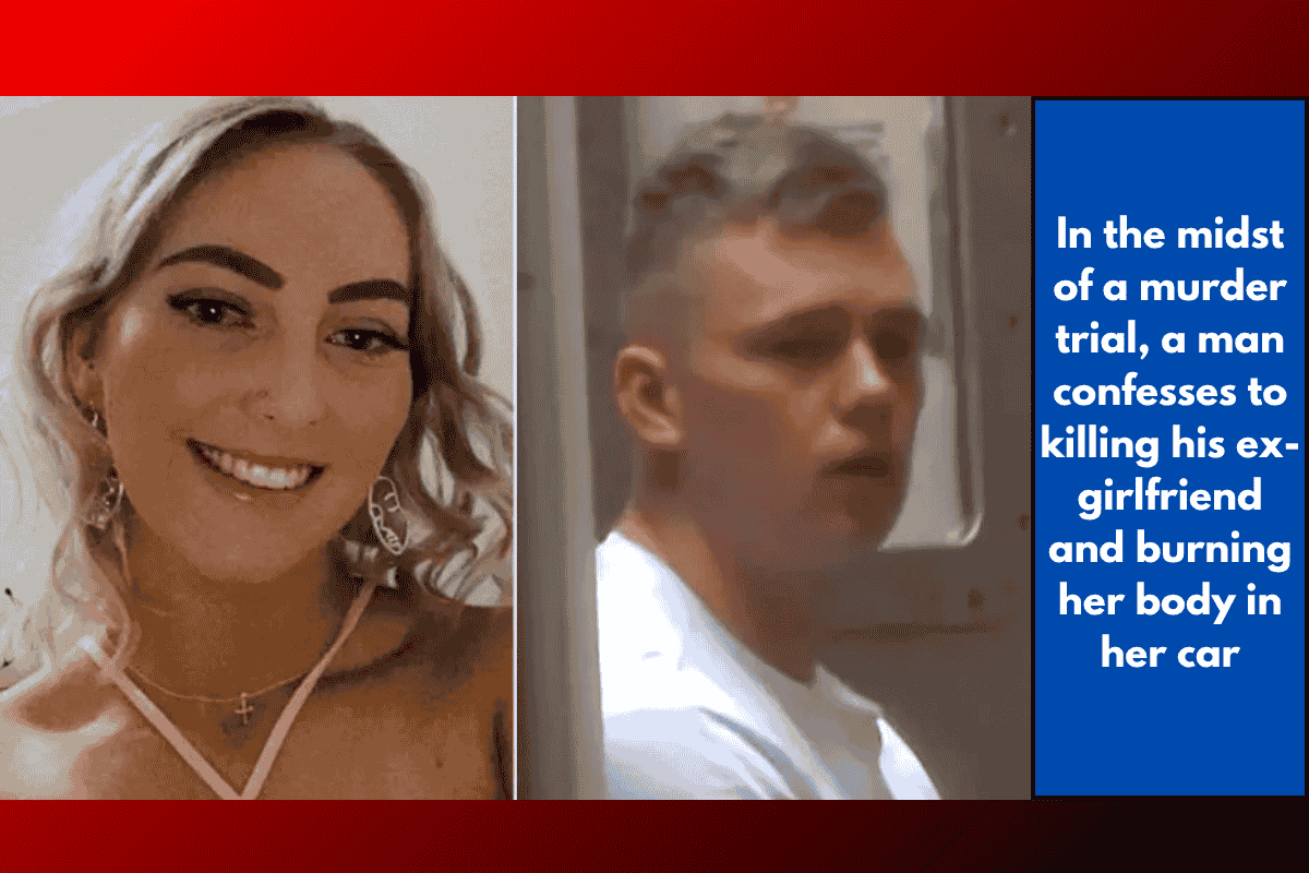 In the midst of a murder trial, a man confesses to killing his ex-girlfriend and burning her body in her car