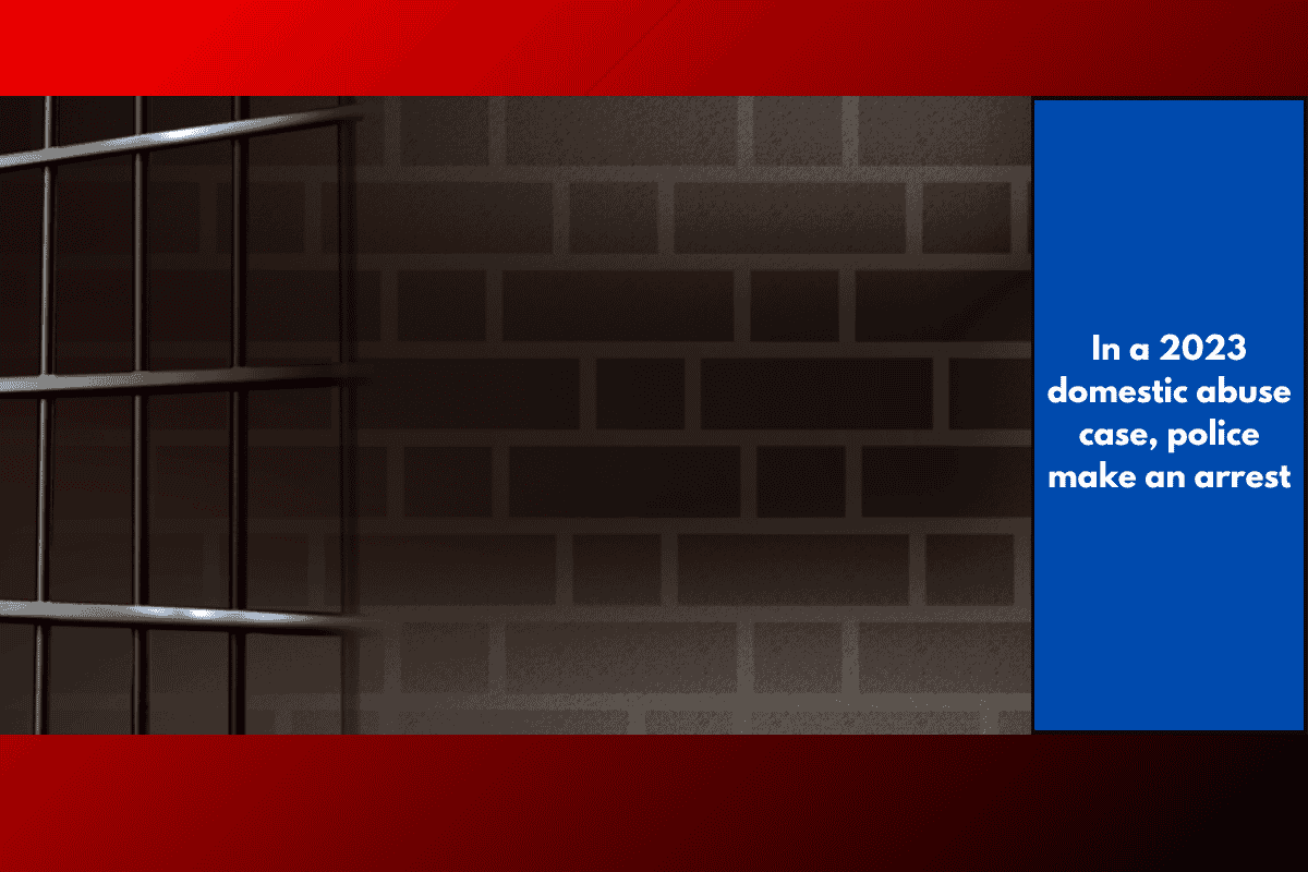 In a 2023 domestic abuse case, police make an arrest