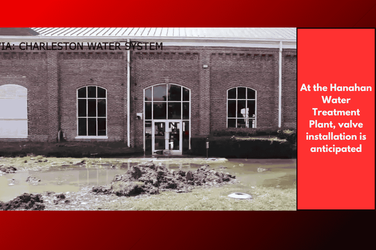 At the Hanahan Water Treatment Plant, valve installation is anticipated