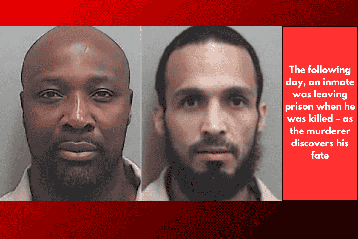 The following day, an inmate was leaving prison when he was killed – as the murderer discovers his fate