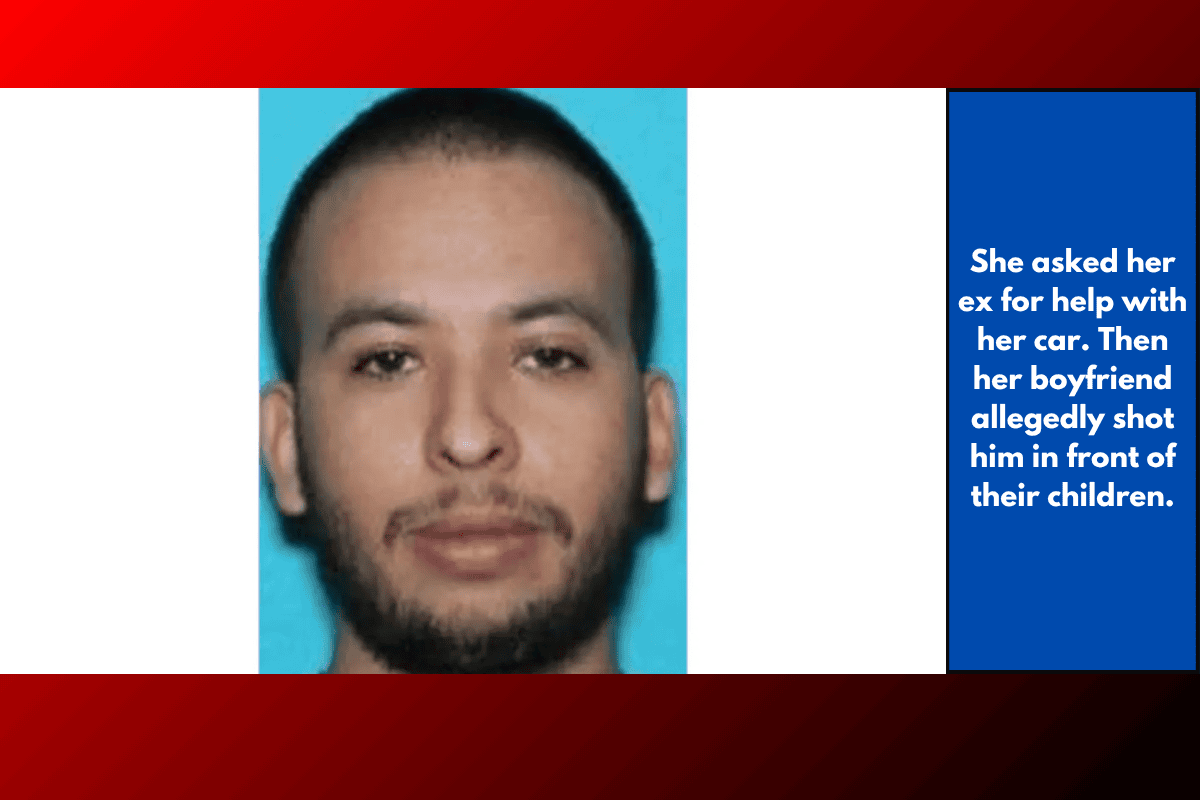 She asked her ex for help with her car. Then her boyfriend allegedly shot him in front of their children.