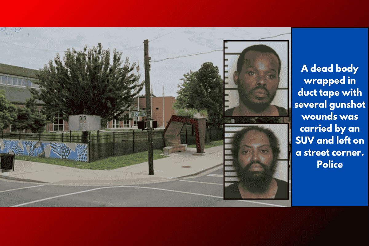 A dead body wrapped in duct tape with several gunshot wounds was carried by an SUV and left on a street corner. Police