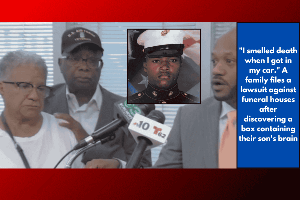 "I smelled death when I got in my car." A family files a lawsuit against funeral houses after discovering a box containing their son's brain