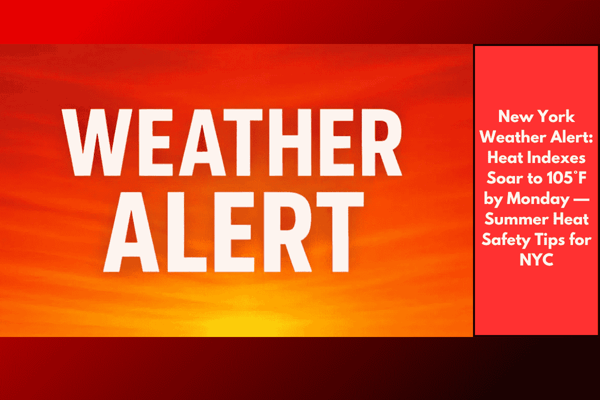 New York Weather Alert: Heat Indexes Soar to 105°F by Monday — Summer Heat Safety Tips for NYC
