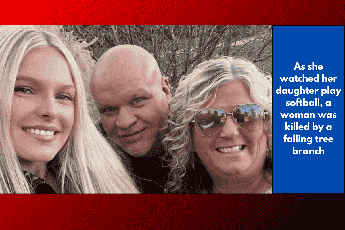As she watched her daughter play softball, a woman was killed by a falling tree branch