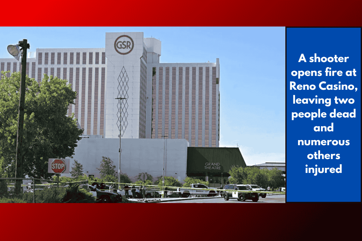 A shooter opens fire at Reno Casino, leaving two people dead and numerous others injured