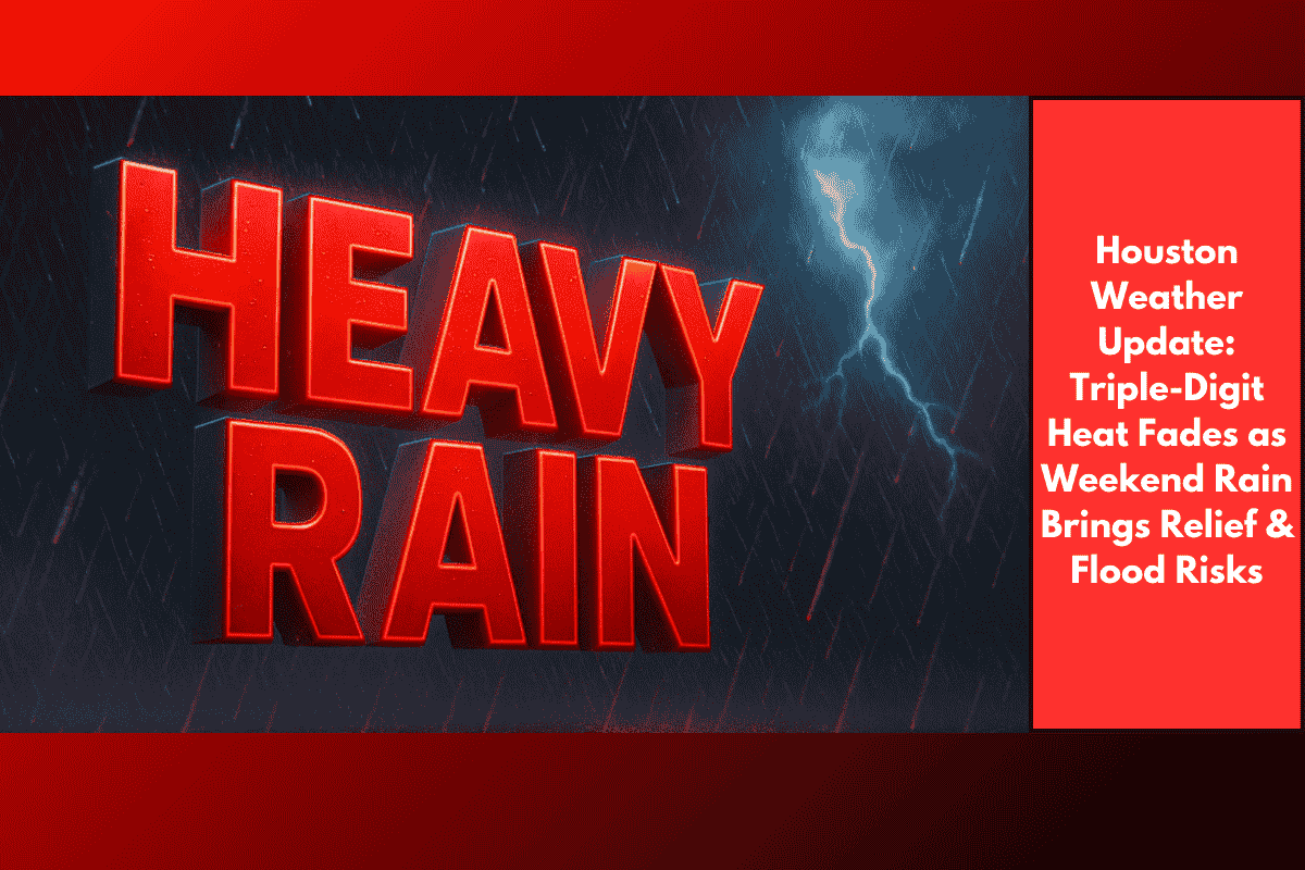 Houston Weather Update: Triple-Digit Heat Fades as Weekend Rain Brings Relief & Flood Risks