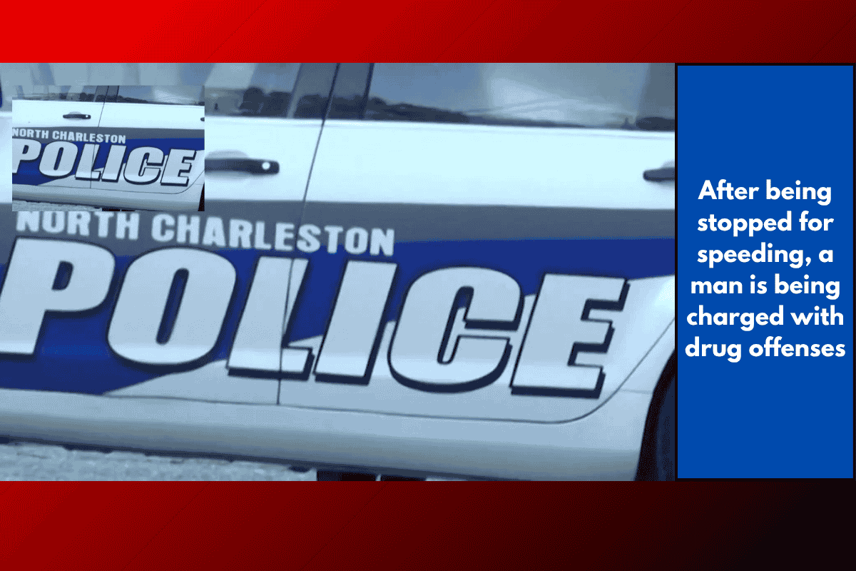 After being stopped for speeding, a man is being charged with drug offenses