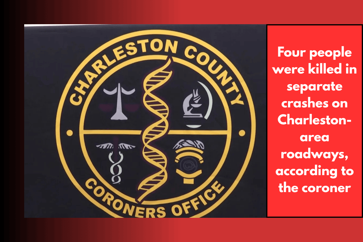 Four people were killed in separate crashes on Charleston-area roadways, according to the coroner