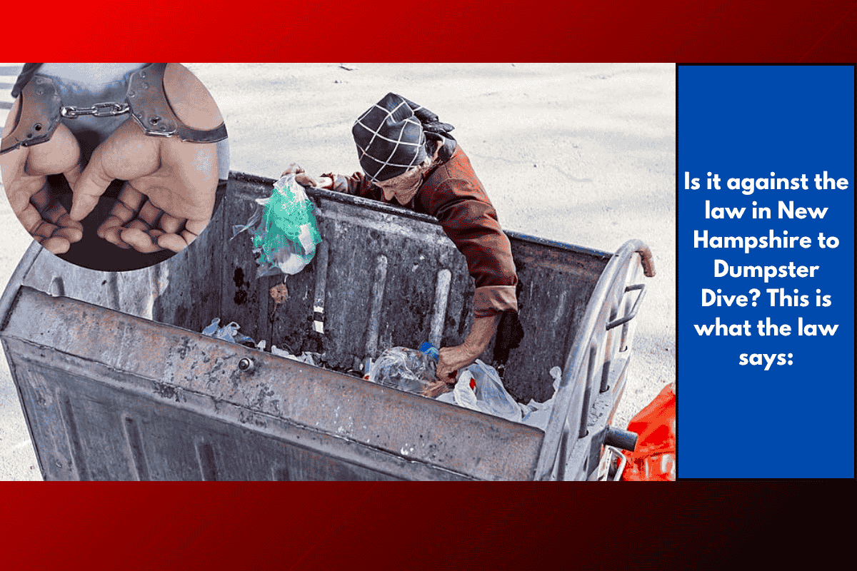 Is it against the law in New Hampshire to Dumpster Dive? This is what the law says: