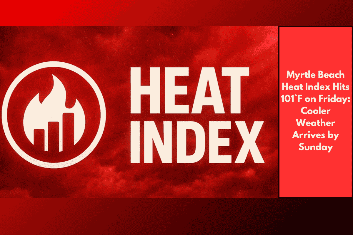 Myrtle Beach Heat Index Hits 101°F on Friday: Cooler Weather Arrives by Sunday
