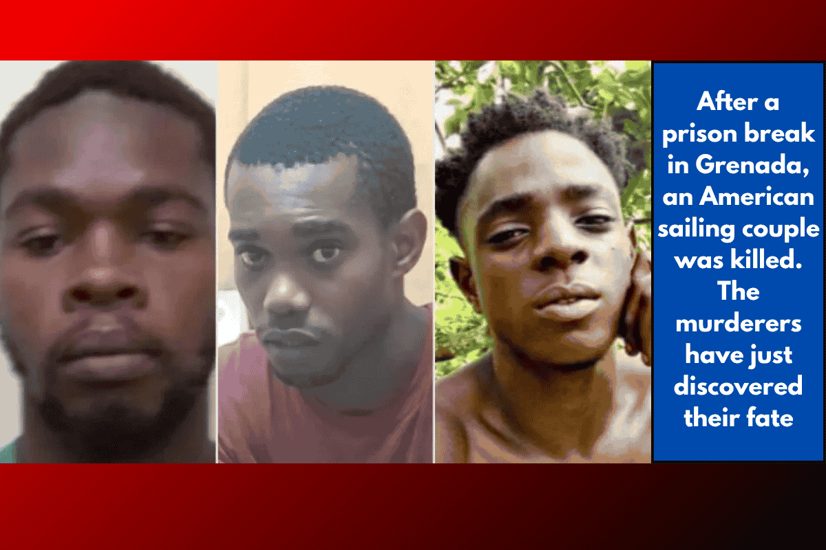 After a prison break in Grenada, an American sailing couple was killed. The murderers have just discovered their fate