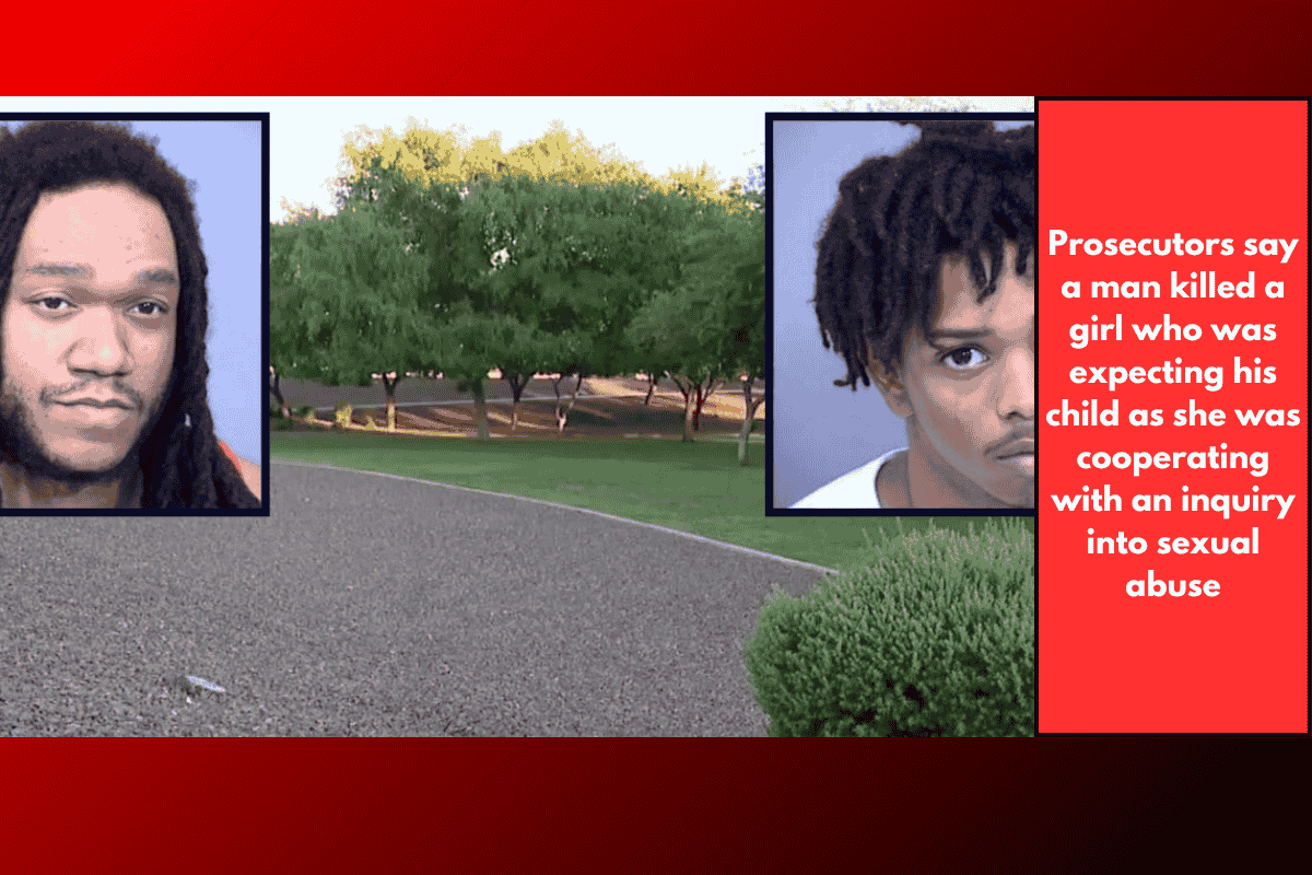 Prosecutors say a man killed a girl who was expecting his child as she was cooperating with an inquiry into sexual abuse