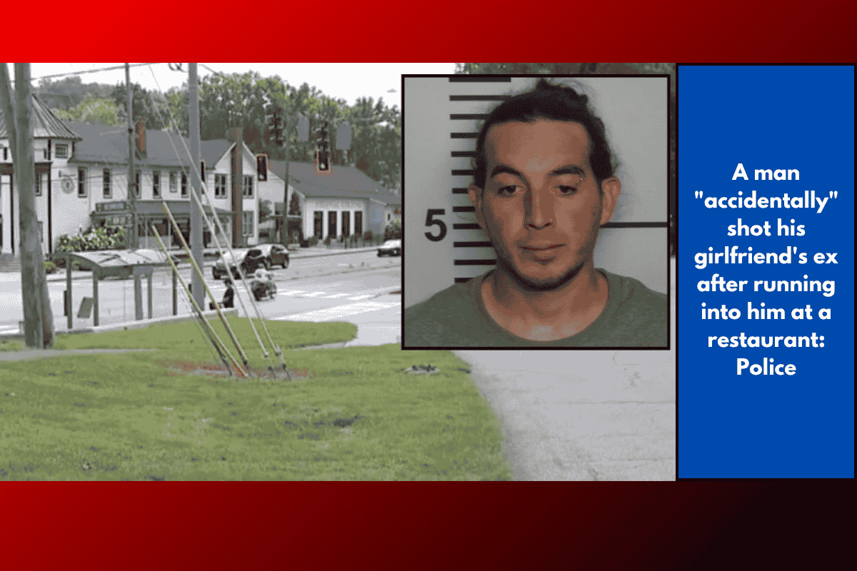 A man "accidentally" shot his girlfriend's ex after running into him at a restaurant: Police