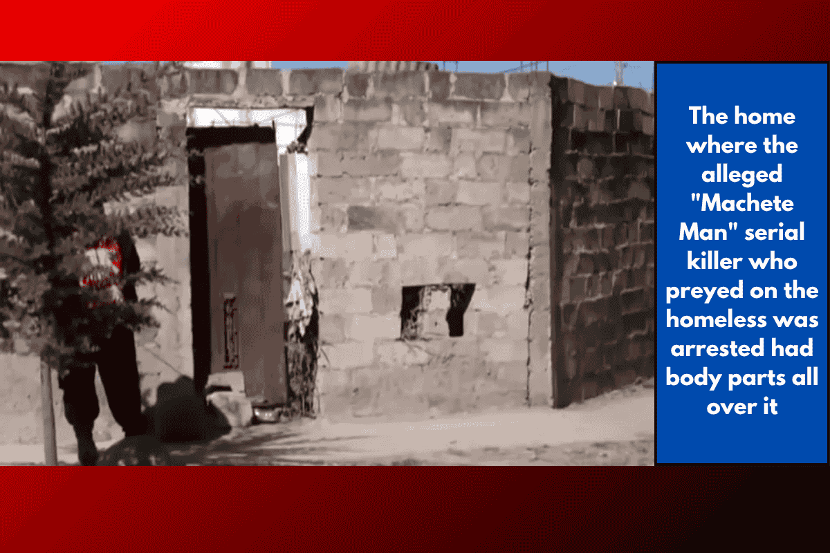 The home where the alleged "Machete Man" serial killer who preyed on the homeless was arrested had body parts all over it