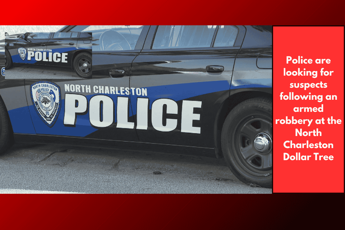 Police are looking for suspects following an armed robbery at the North Charleston Dollar Tree