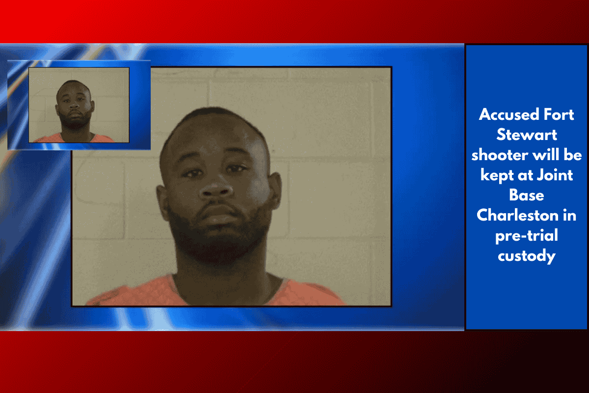 Accused Fort Stewart shooter will be kept at Joint Base Charleston in pre-trial custody