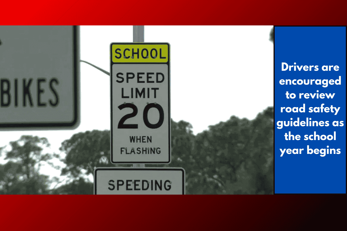 Drivers are encouraged to review road safety guidelines as the school year begins
