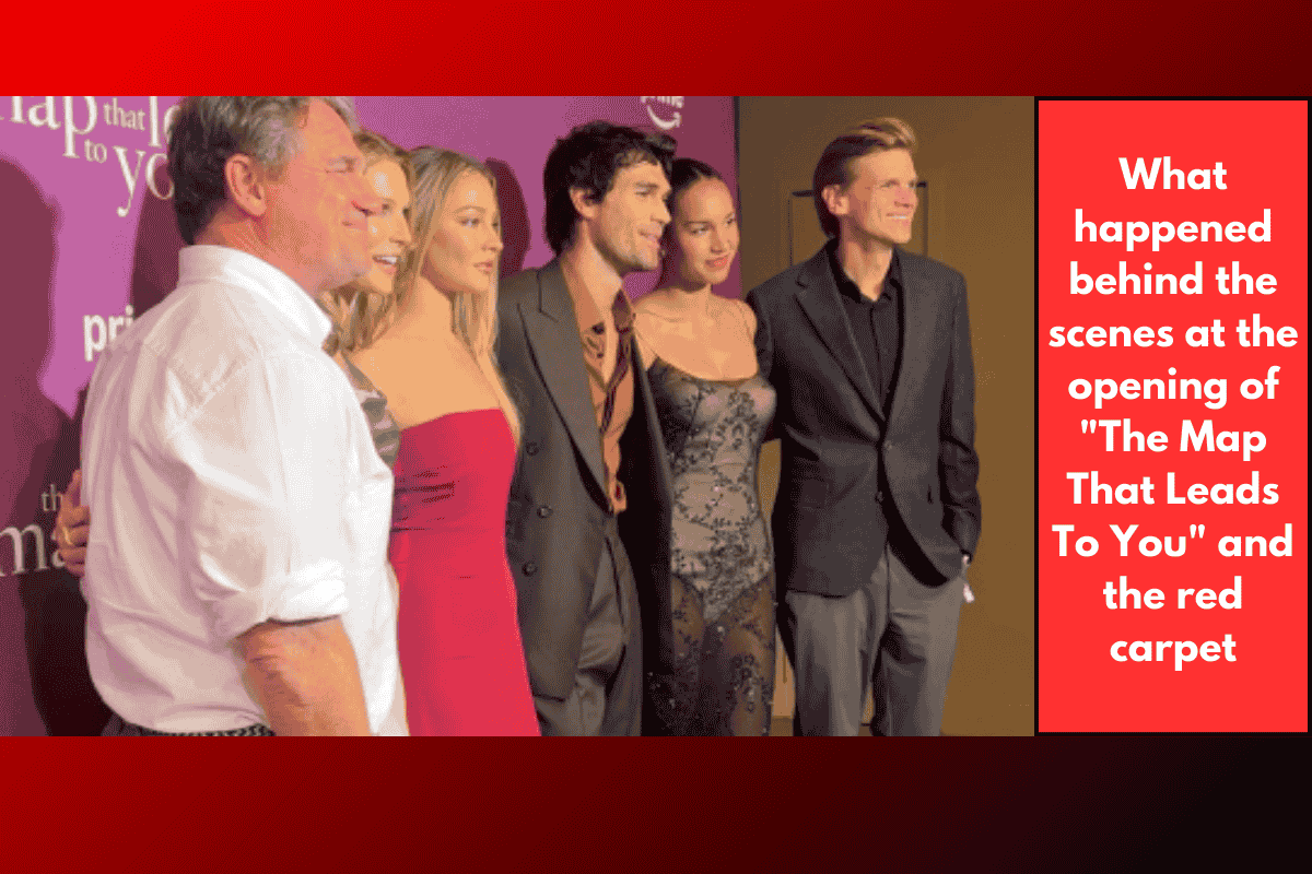What happened behind the scenes at the opening of "The Map That Leads To You" and the red carpet