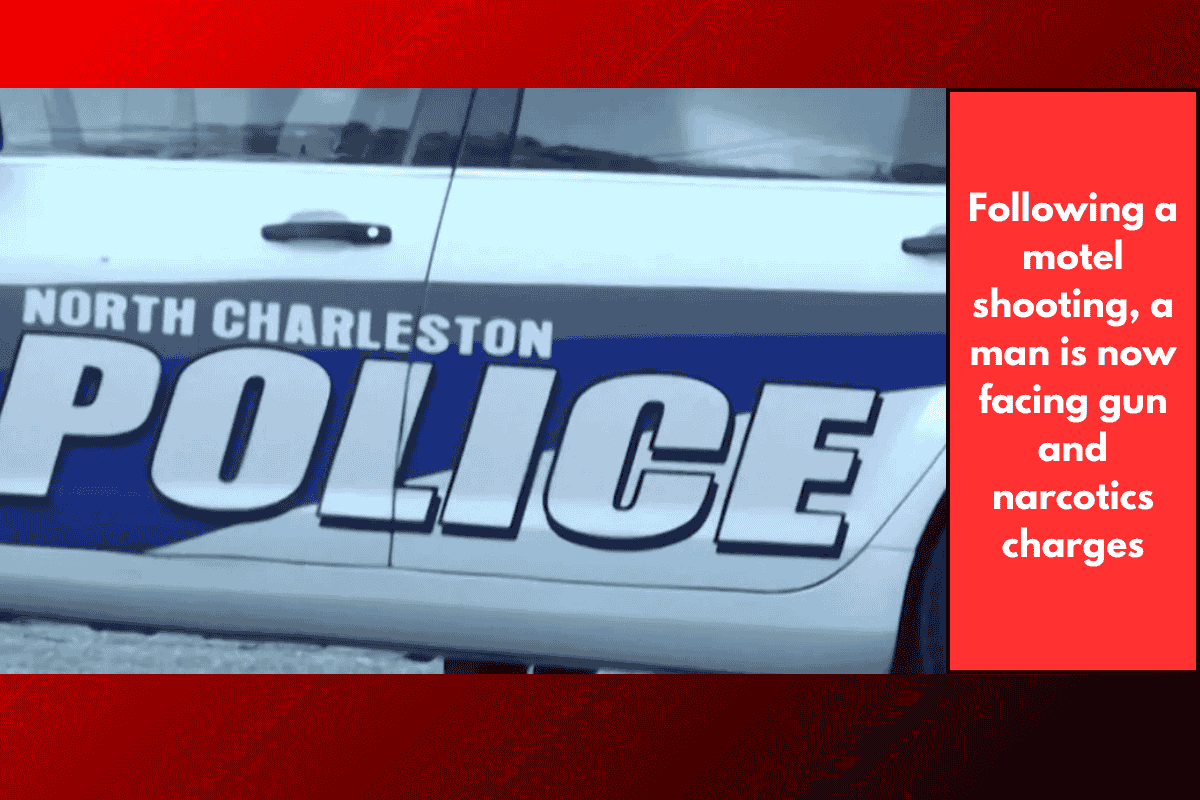 Following a motel shooting, a man is now facing gun and narcotics charges